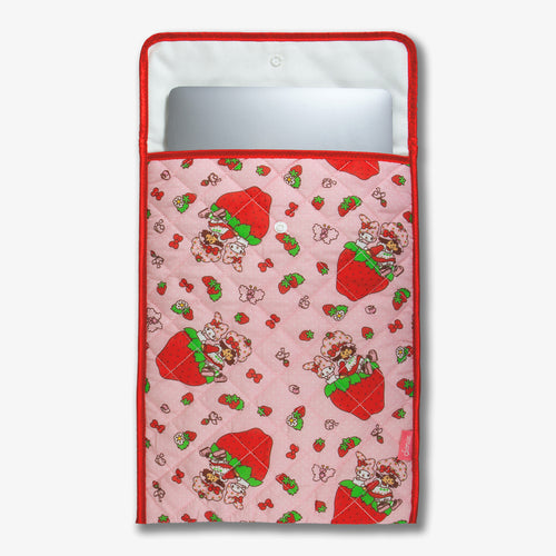 Quilted Laptop Sleeve - My Melody™ x Strawberry Shortcake™