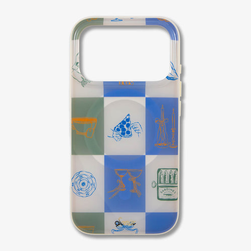 Santorini Check MagSafe® Compatible iPhone Case