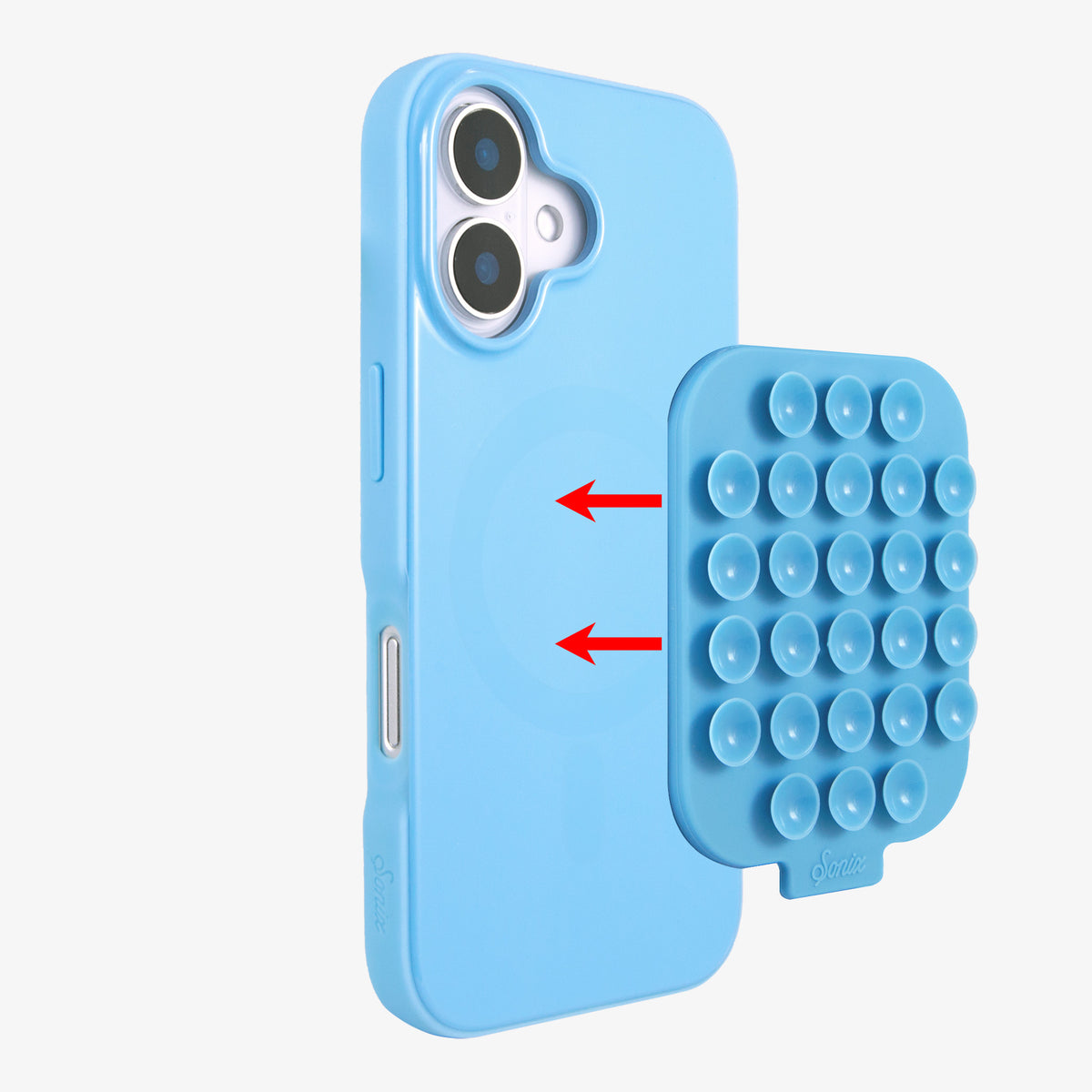 Sticky Suction MagSafe® Compatible iPhone Case - Light Blue Sticky Suction MagSafe® Compatible iPhone Case - Light Blue