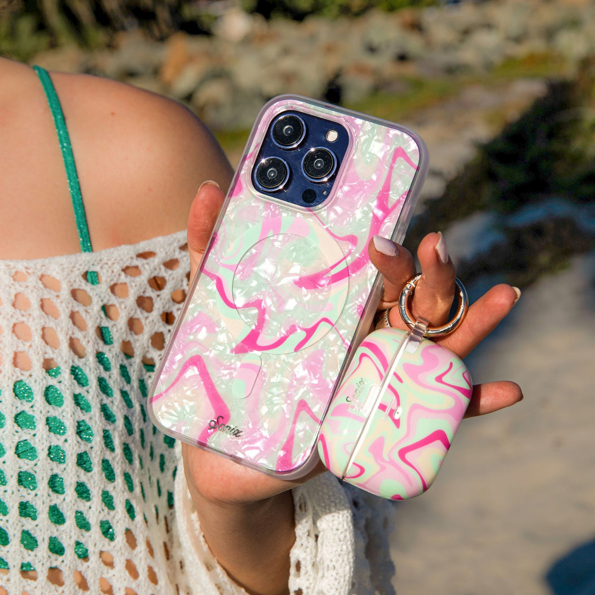 Strawberry Matcha MagSafe® Compatible iPhone Case