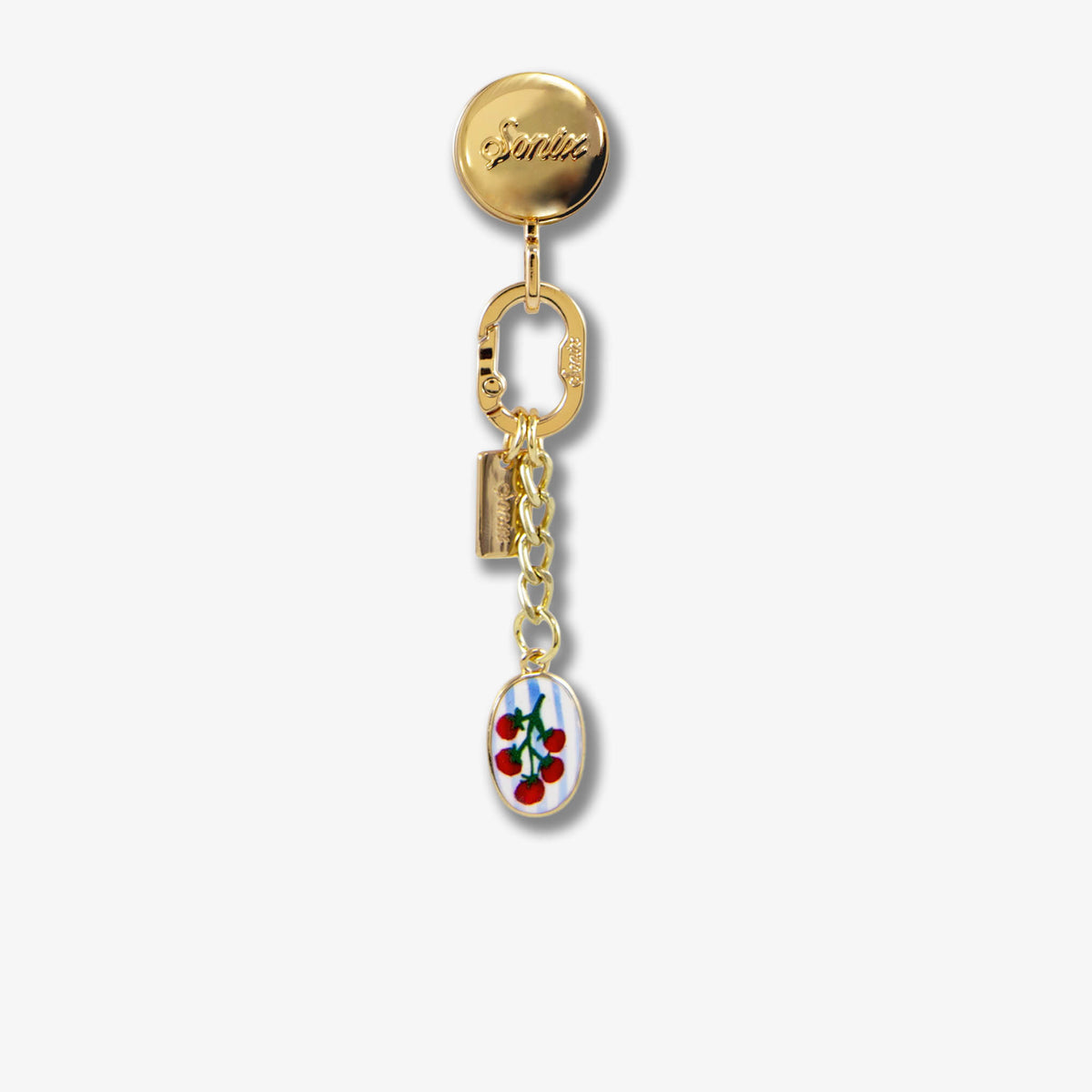 Adhesive Phone Hooks with Charms - Tomatoes