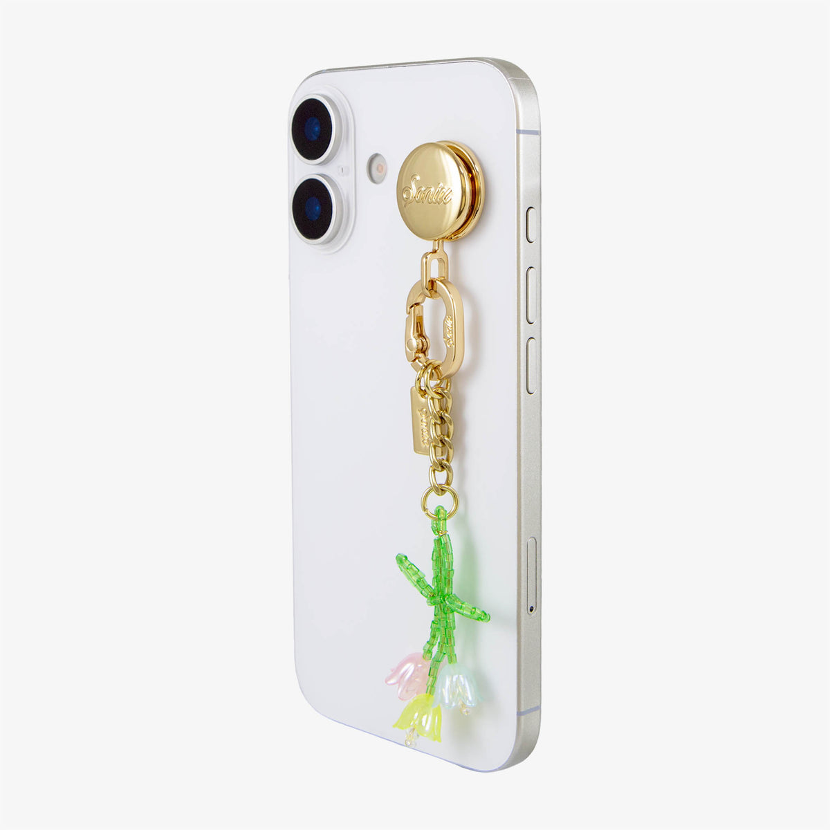 Adhesive Phone Hooks with Charms - Tulips