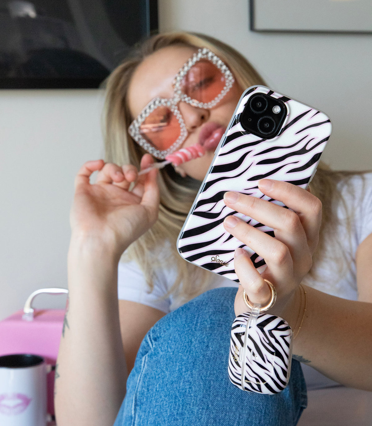 Y2K Zebra MagSafe Compatible iPhone Case Y2K Zebra MagSafe Compatible iPhone Case