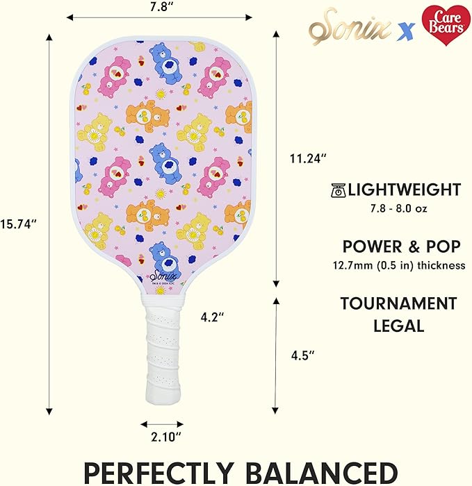 Single Pickleball Paddle - Care Bears™ Candy Bears