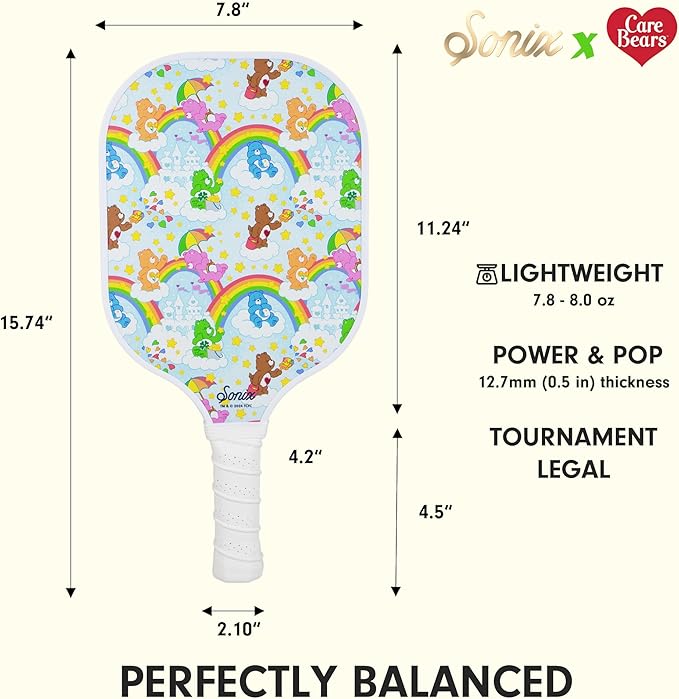 Single Pickleball Paddle - Care Bears™ Care-a-Lot
