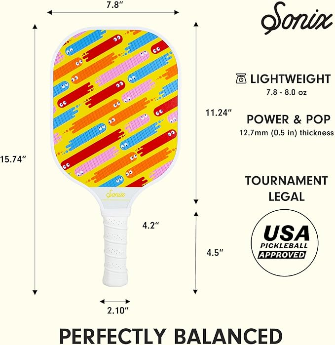 Single Pickleball Paddle - PAC-MAN™ Yellow