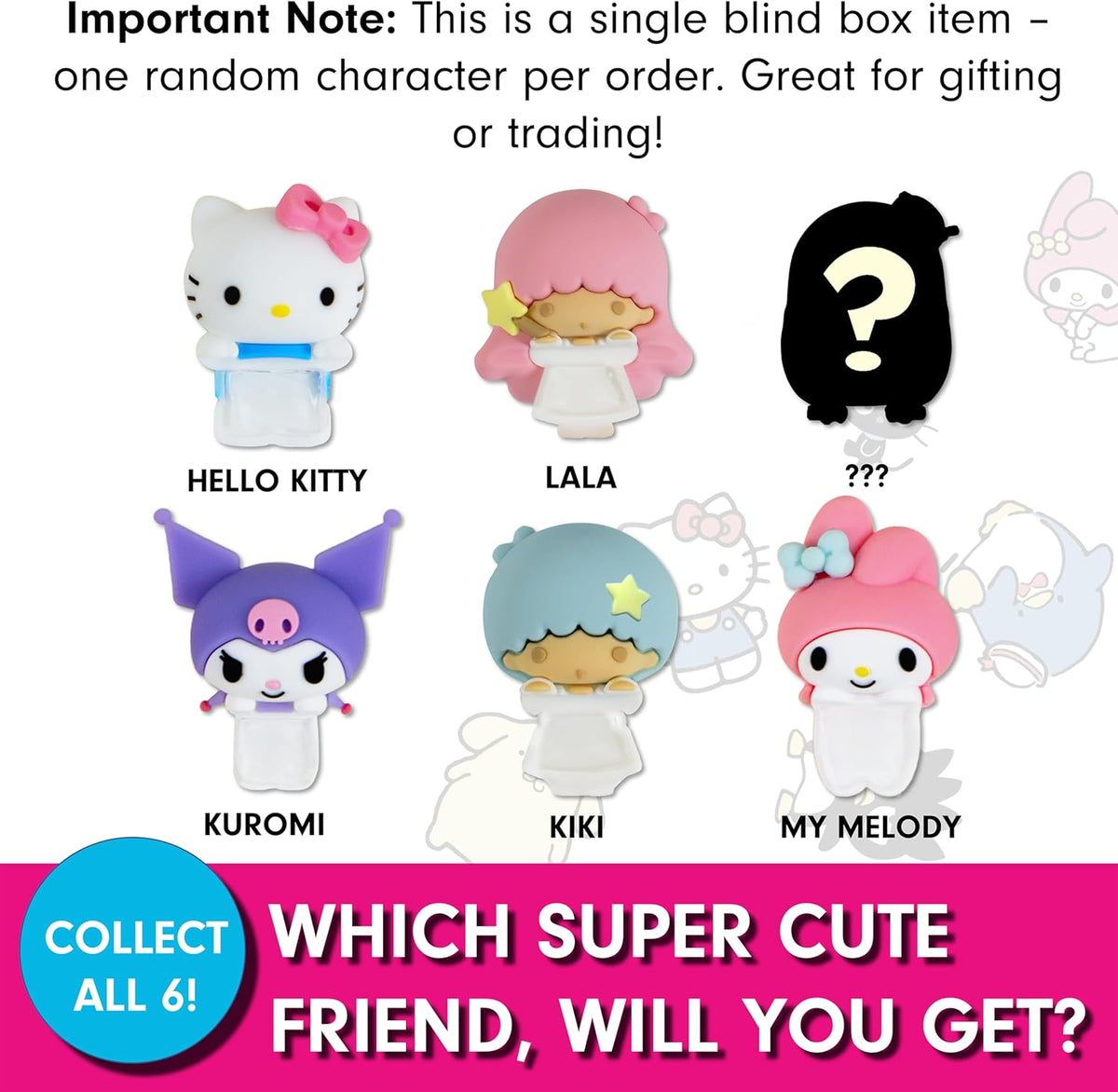 Hello Kitty & Friends Peekers Blind Box - Pastel Series