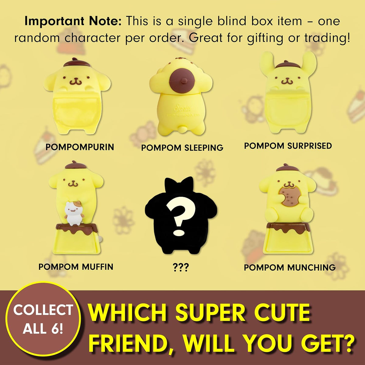 Pompompurin™ & Friends Peekers Blind Box