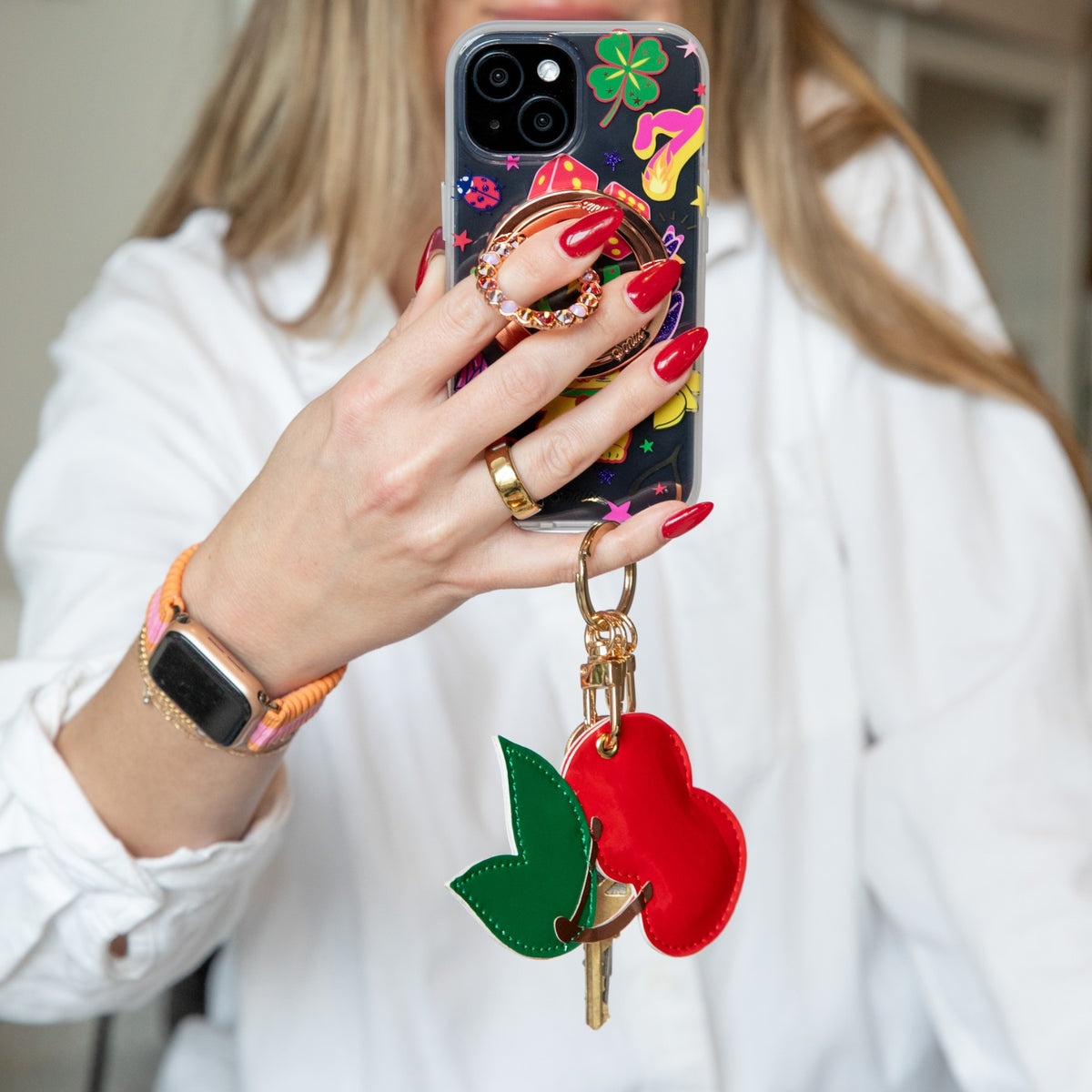 AirTag® Keychain - Cherry