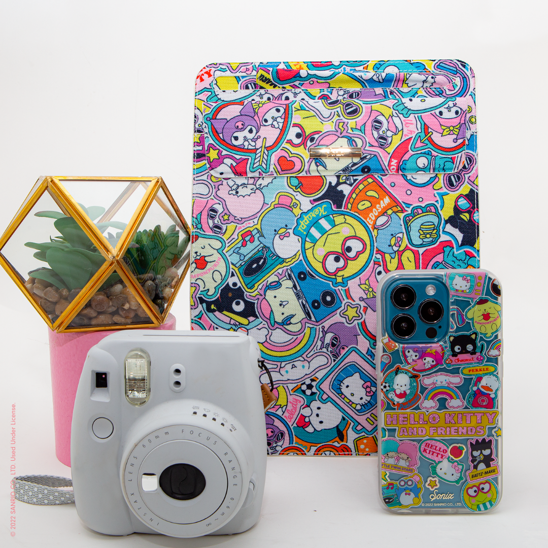 Foldable iPad Sleeve - Hello Kitty® and Friends Stickers