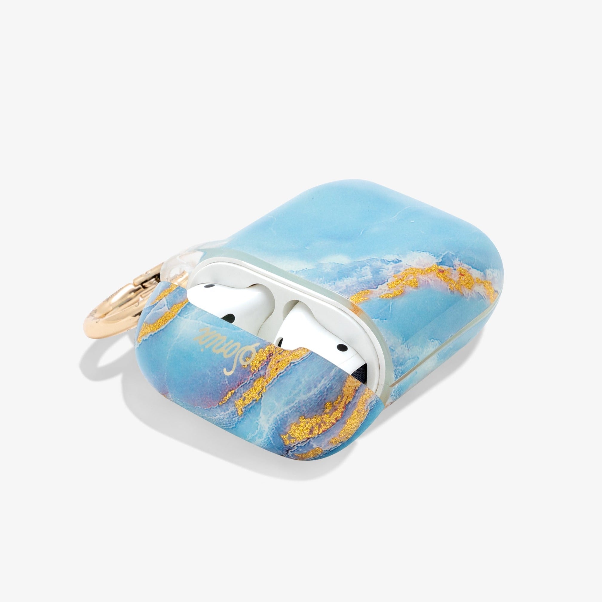 Ice Blue Marble AirPods Case