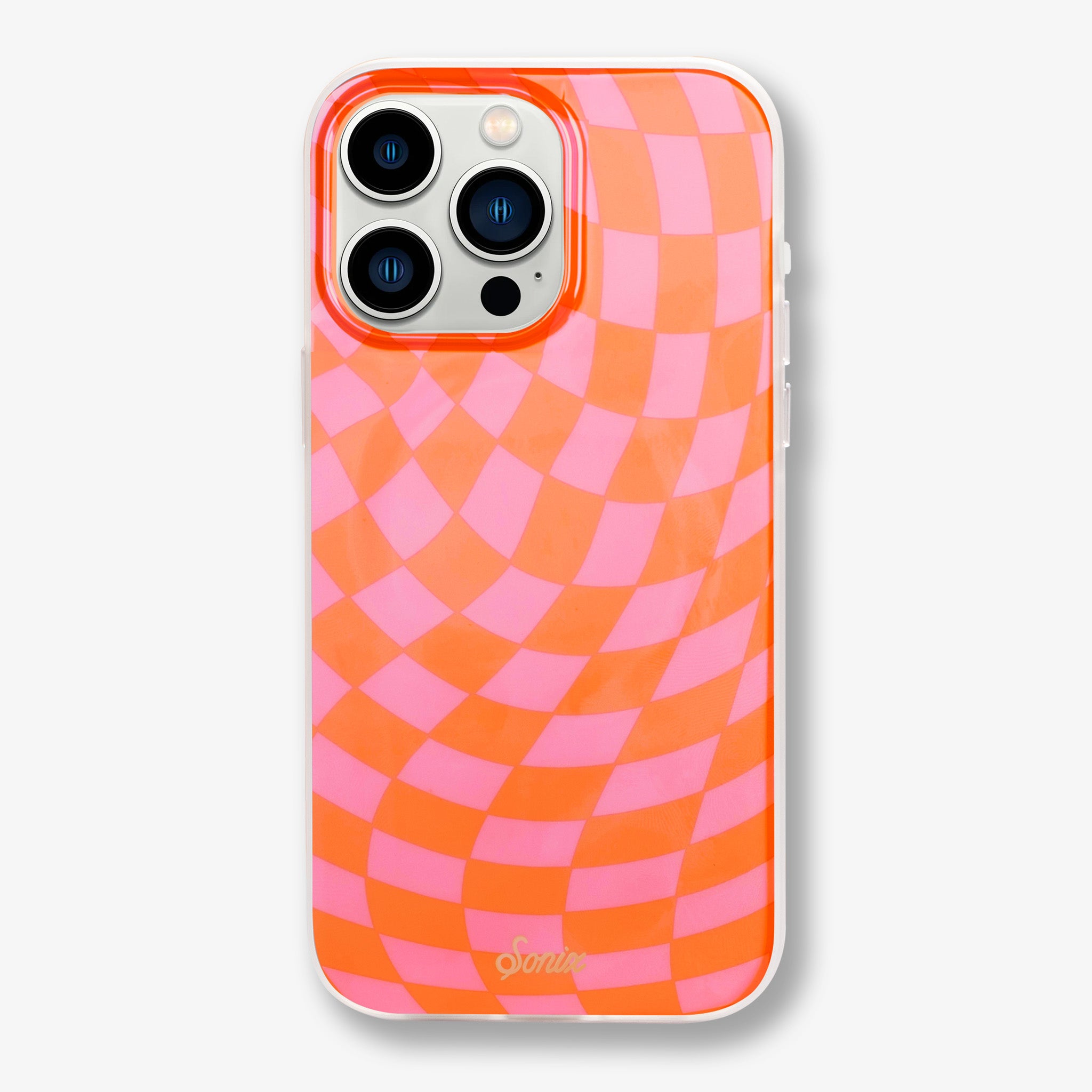 Checkmate Pink/Orange MagSafe® Compatible iPhone Case