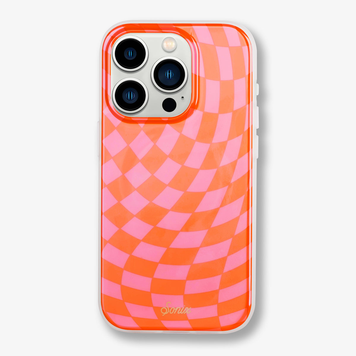 Checkmate Pink/Orange MagSafe® Compatible iPhone Case