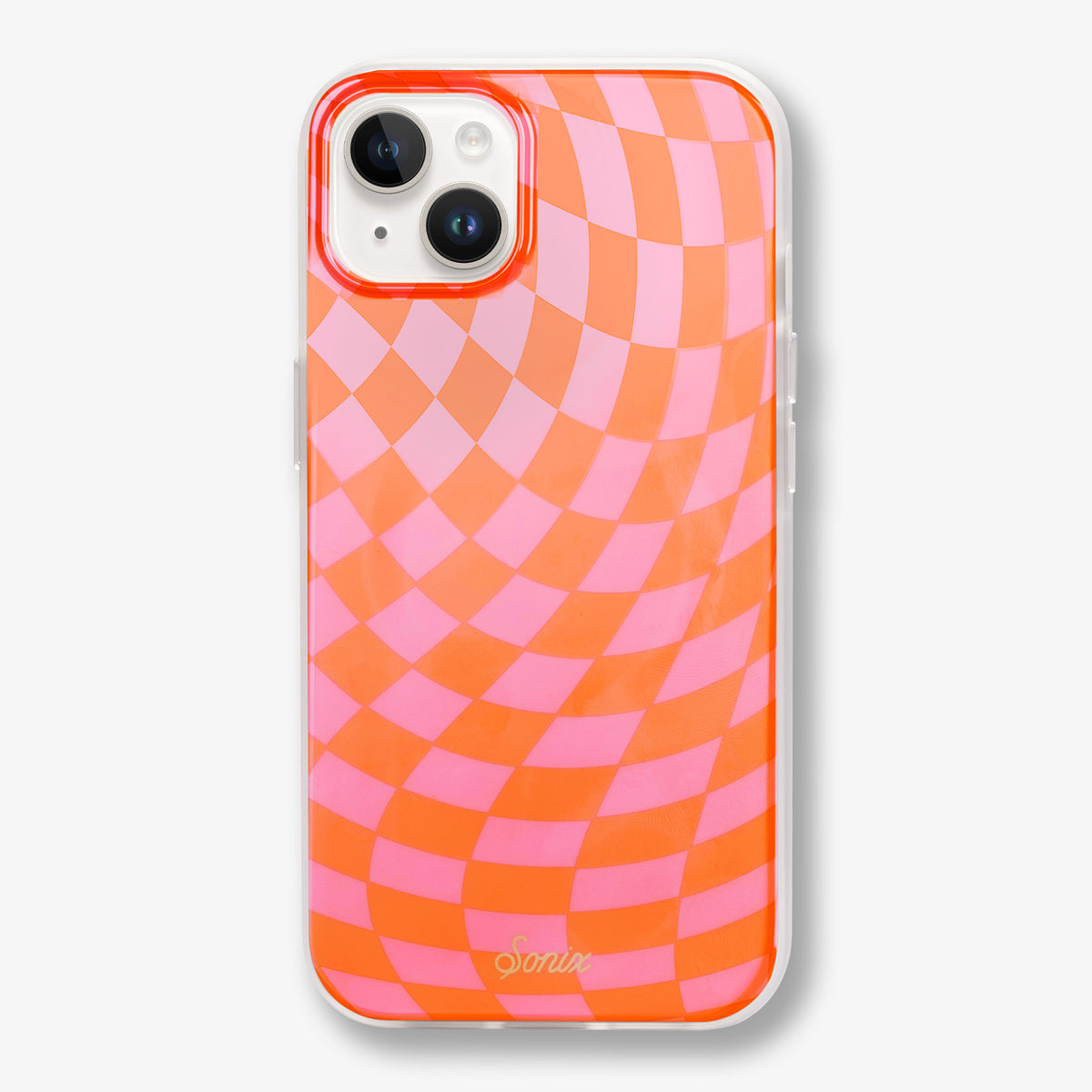 Checkmate Pink/Orange MagSafe® Compatible iPhone Case