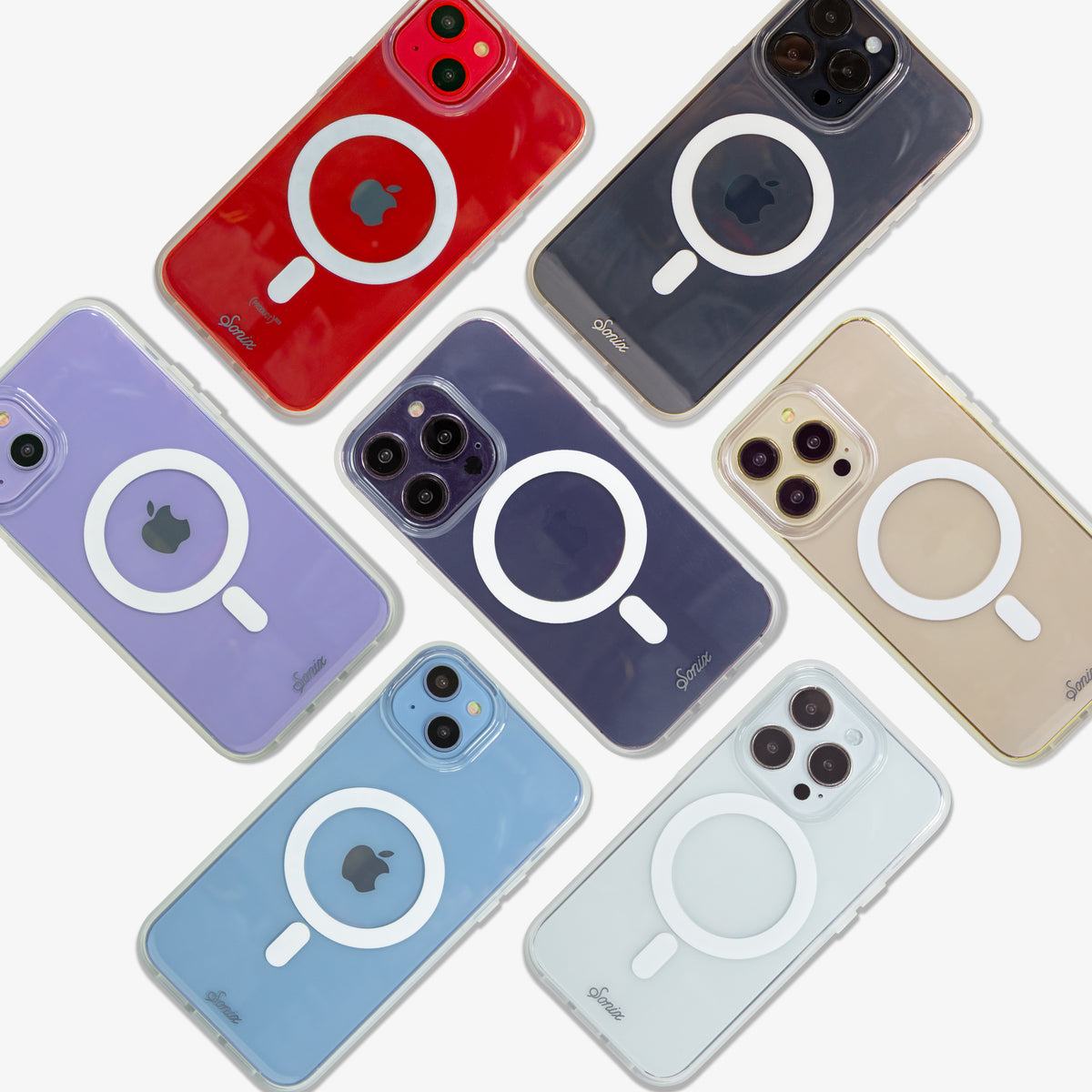 Silicone multicolor Iphone 13 Pro Max Transparent Back Cover Case