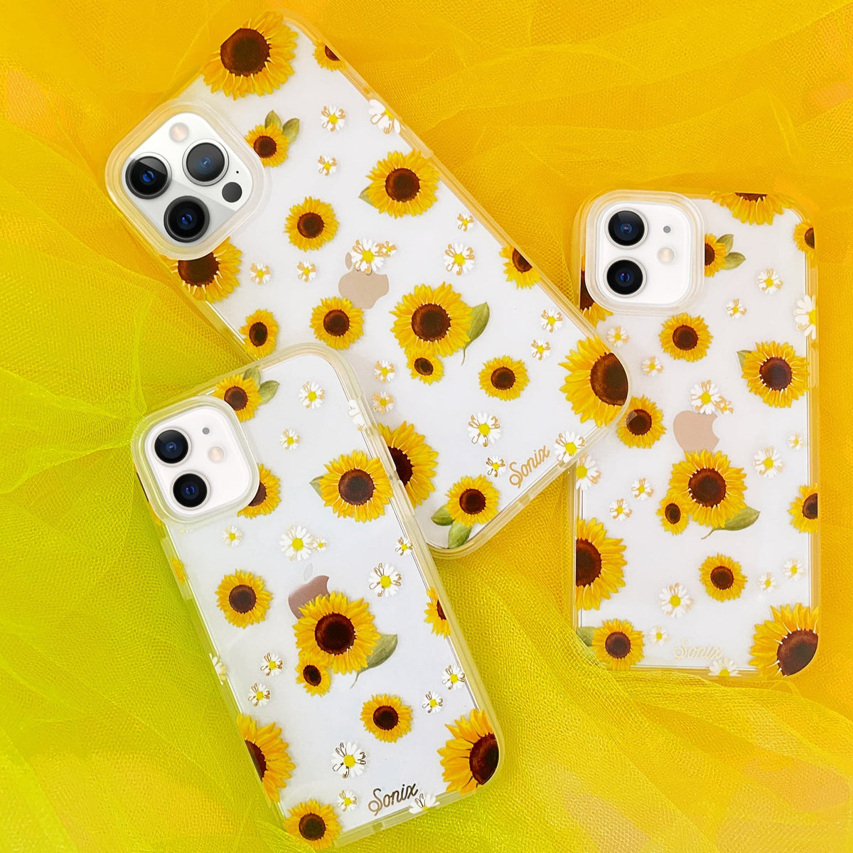 iPhone 12 Pro Max Silicone Case with MagSafe - Sunflower