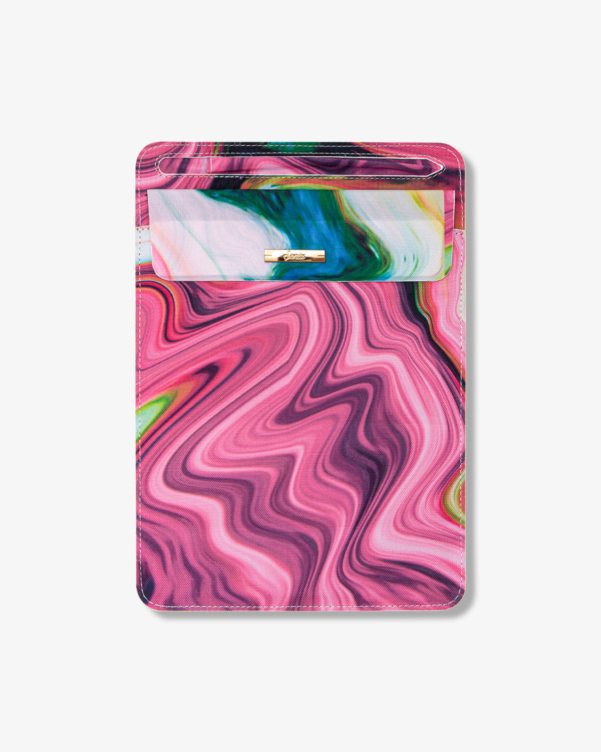 Agate color iPad sleeve front view.