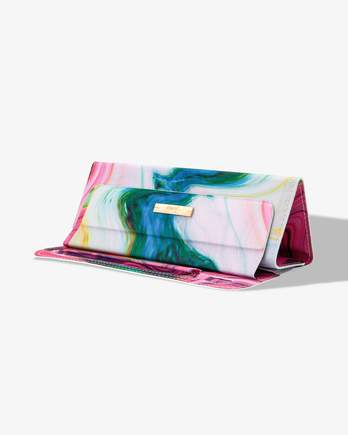 Agate color iPad sleeve folded up.