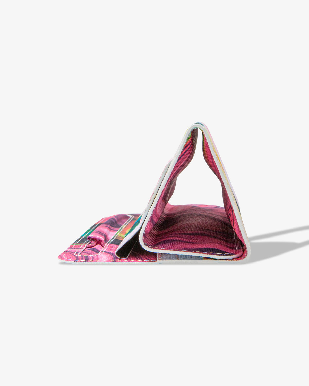 Agate color iPad sleeve folded up and viewed from the side.