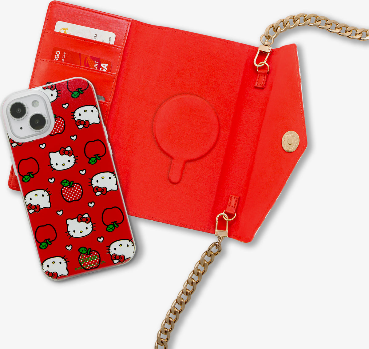 Hello Kitty Apples MagSafe® Compatible Detachable Wallet Hello Kitty Apples MagSafe® Compatible Detachable Wallet