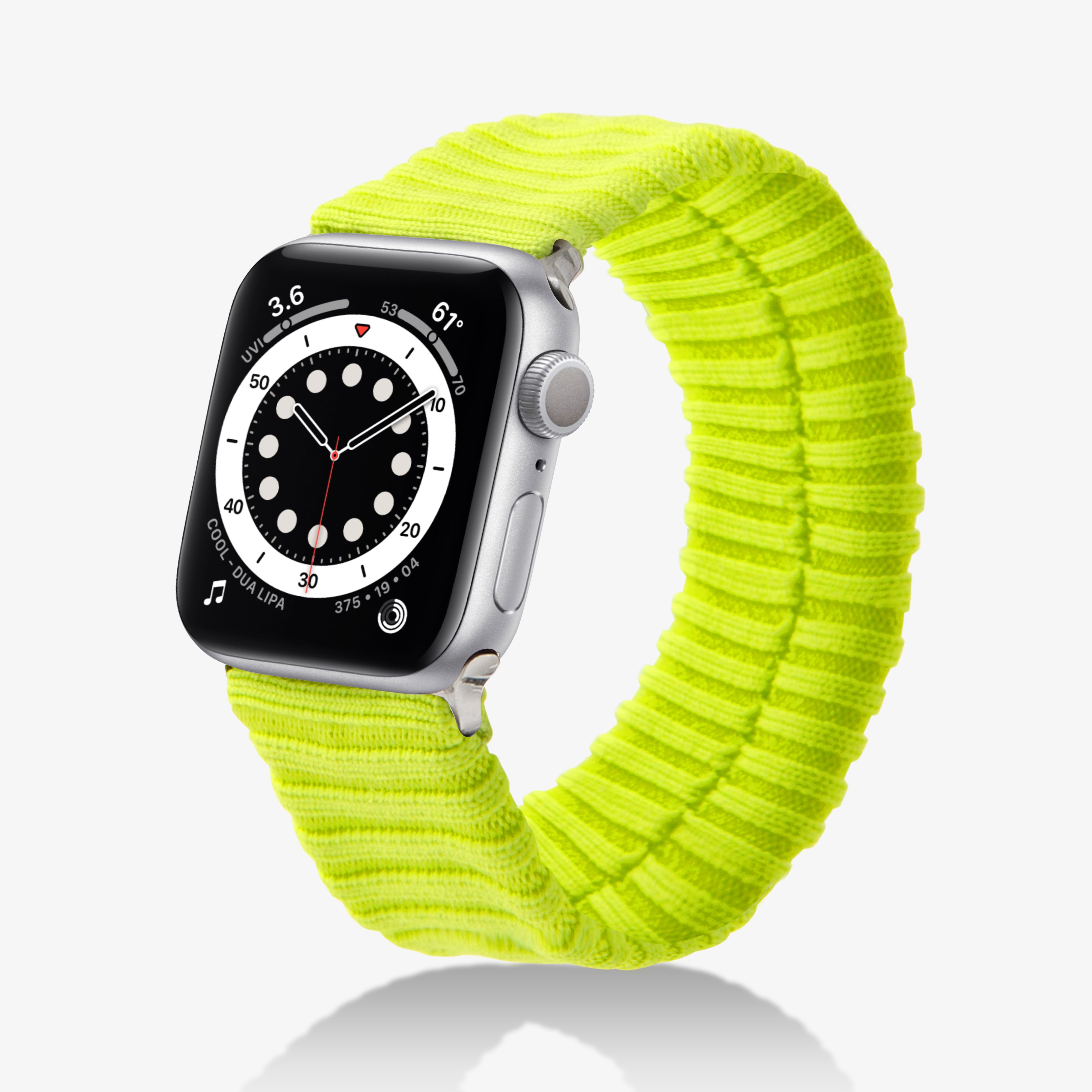 Knit Apple Watch Band Neon Yellow Sonix