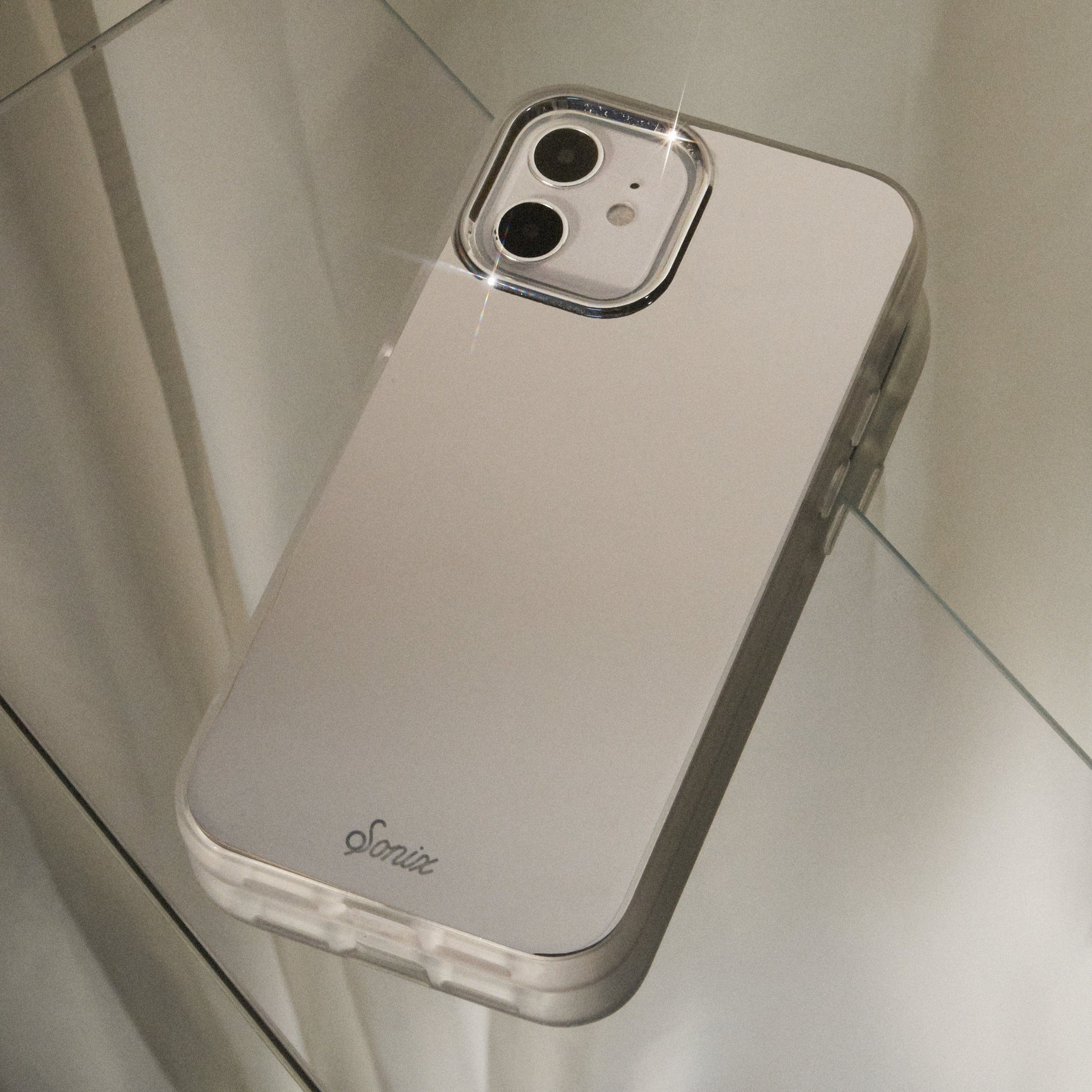 Silver Chrome iPhone Case