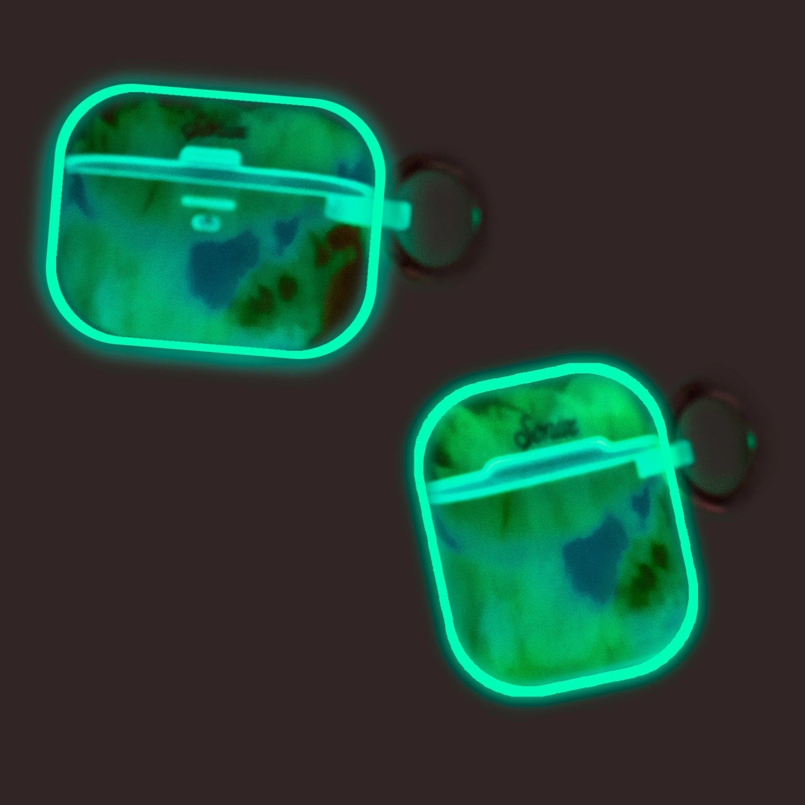 Orange Glow Airpods Case