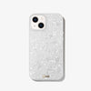 lustrous, gleaming pearl case shown on an iphone