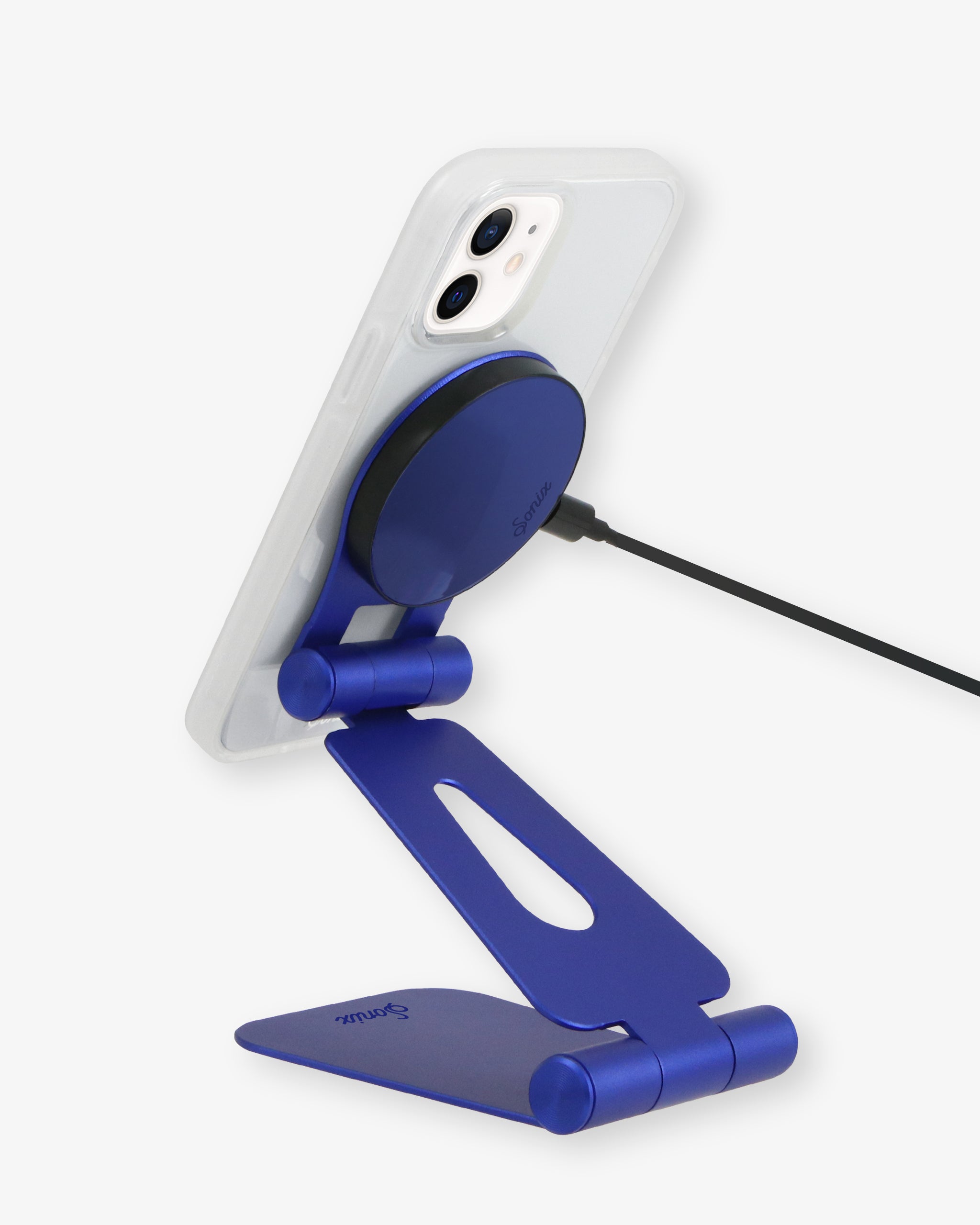 Pedestal Phone Stand - Pacific Blue