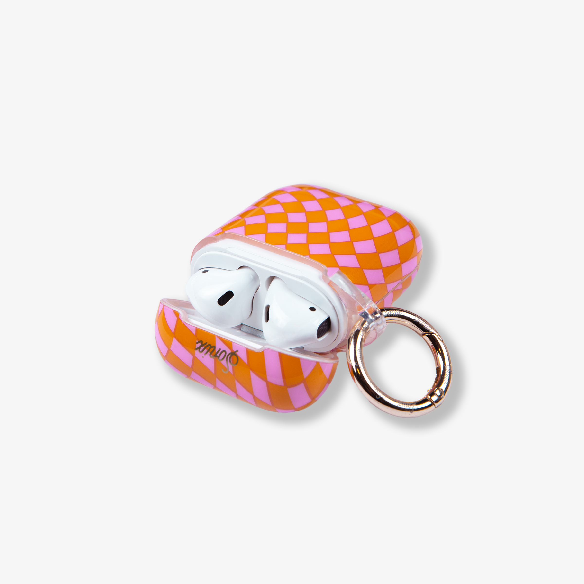 Checkmate Pink/Orange AirPods Case
