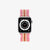 Knit Apple Watch Band - Pink + Orange Stripe