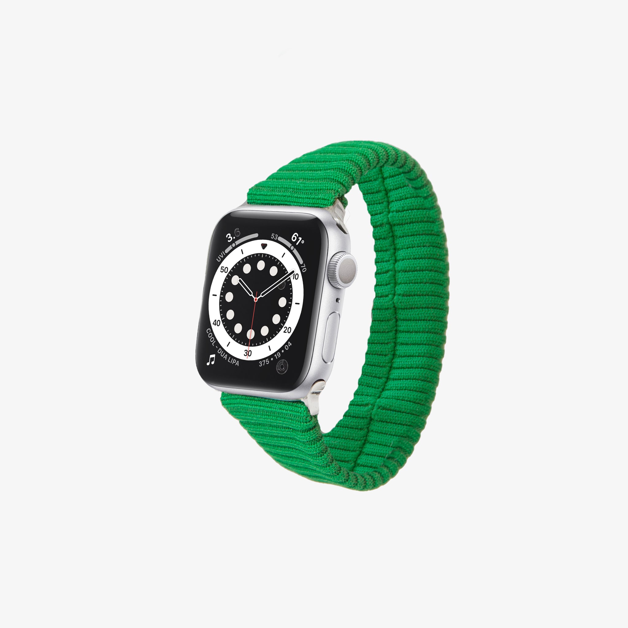 Apple Watch™ Sport 38mm Silver Aluminum Case Green Sports Band MJ2U2LL/A -  Best Buy