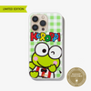 limited edition keroppi smiles iphone 13 pro green gingham magsafe compatible phone case
