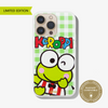 limited edition keroppi smiles iphone 13 pro max green gingham magsafe compatible phone case