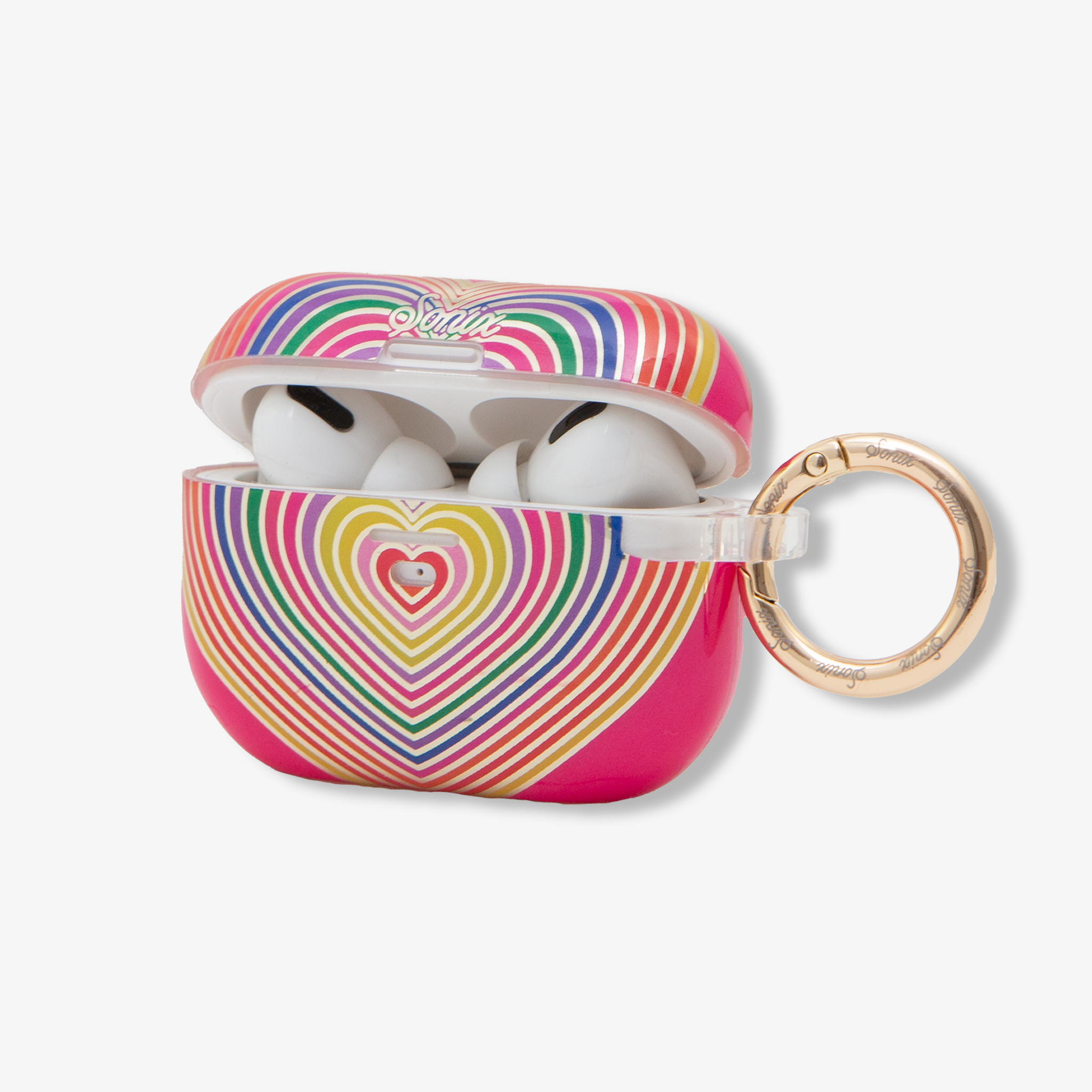 Rainbow Hearts AirPods Case