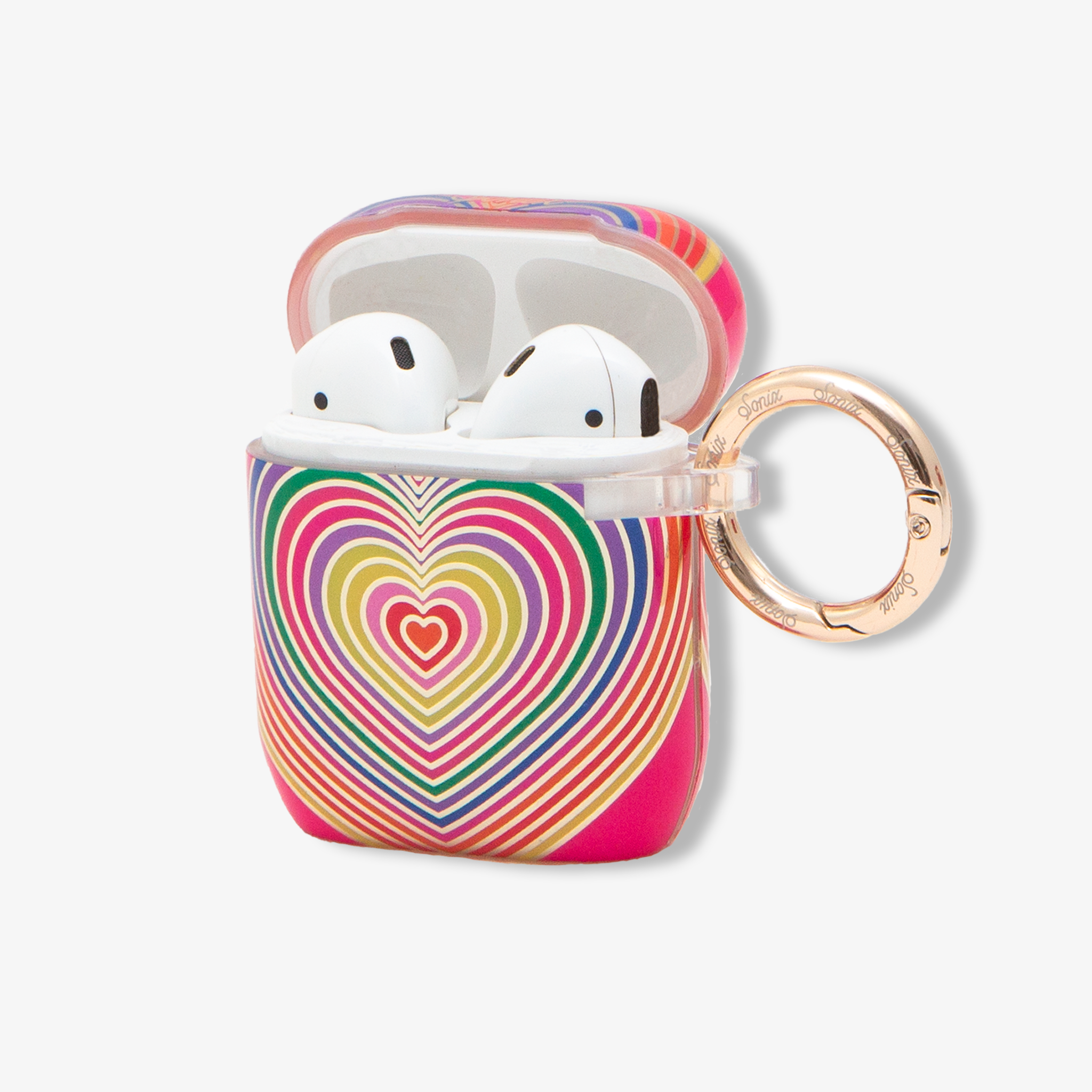 Rainbow Hearts AirPods Case