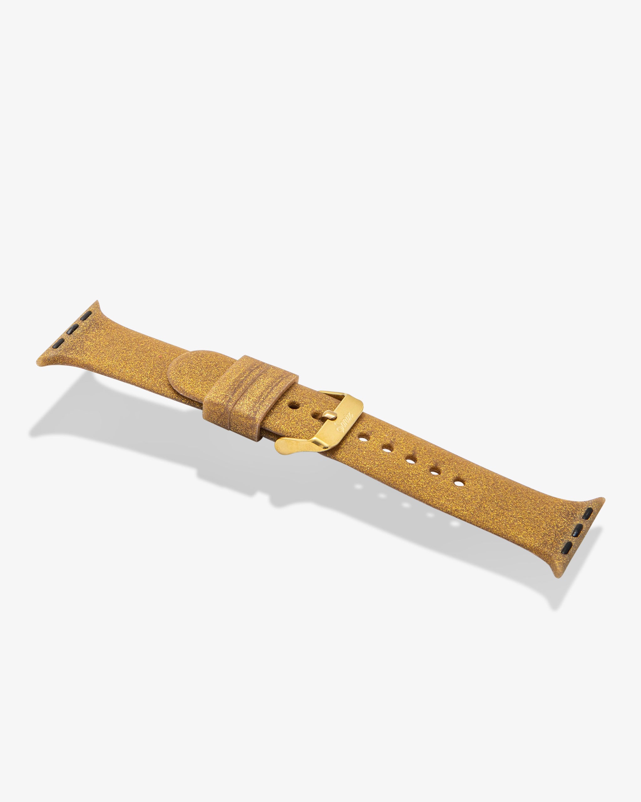 Silicone Apple Watch Band - Gold Glitter