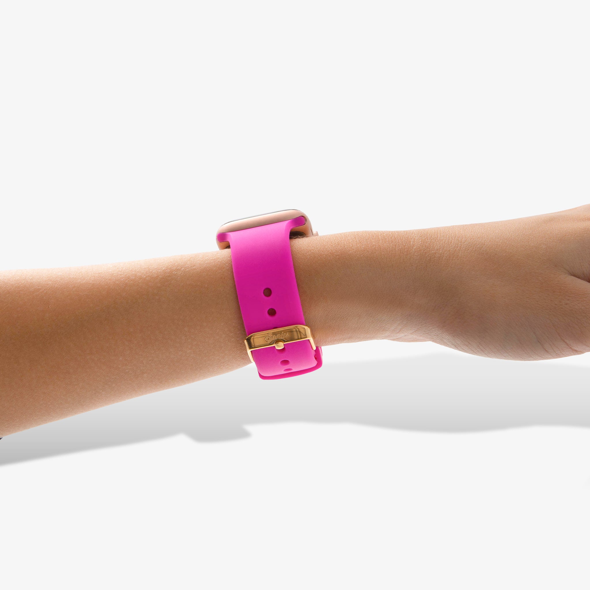Silicone Apple Watch Band - Neon Pink