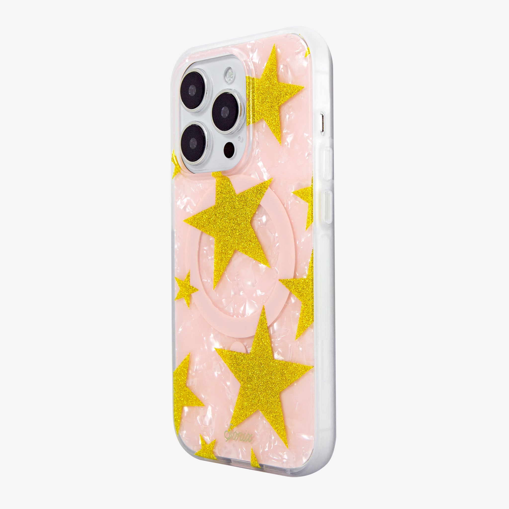 Starry Pink Tort MagSafe® Compatible iPhone Case