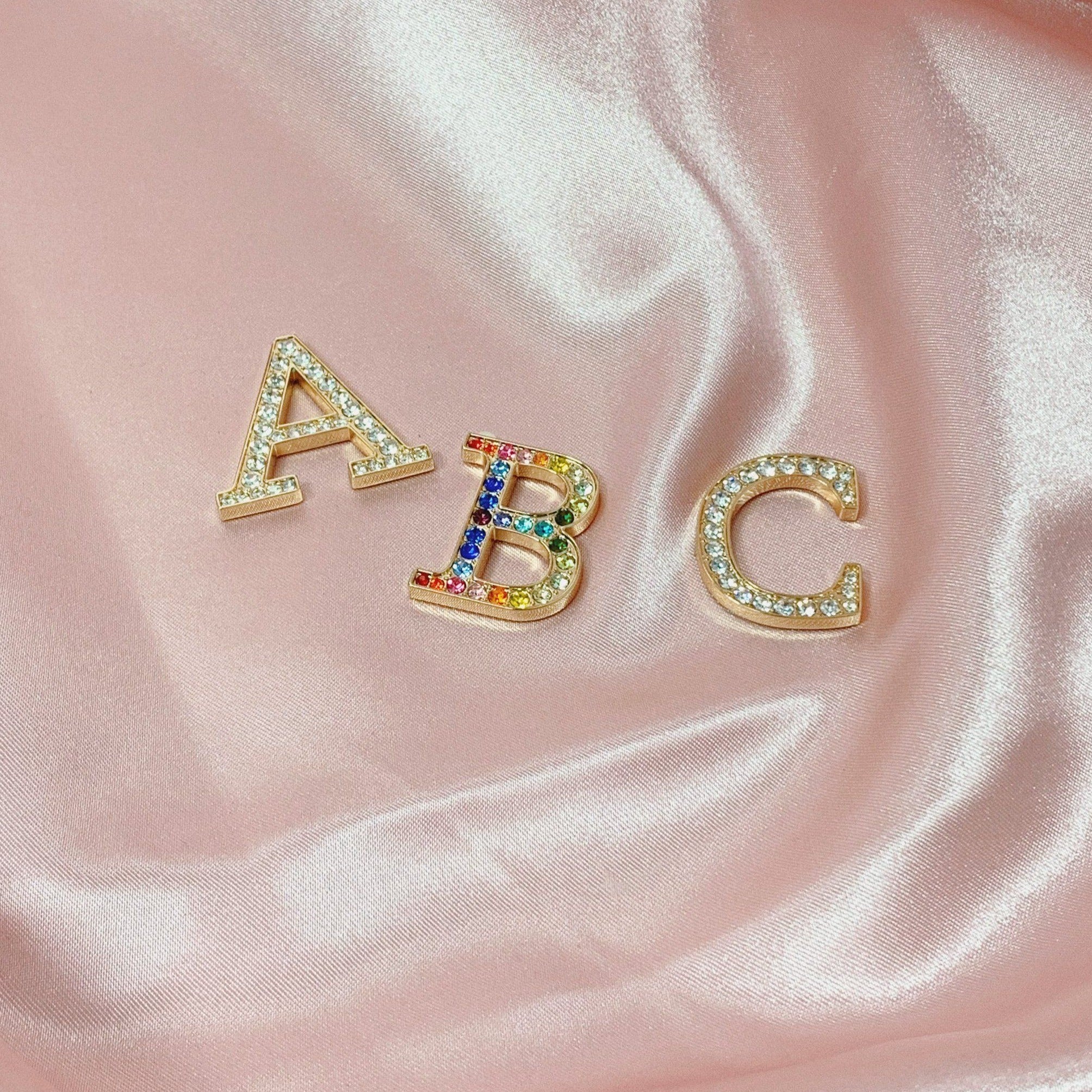 Accessories - Clear Crystal Embellished Metal Alphabet Sticker