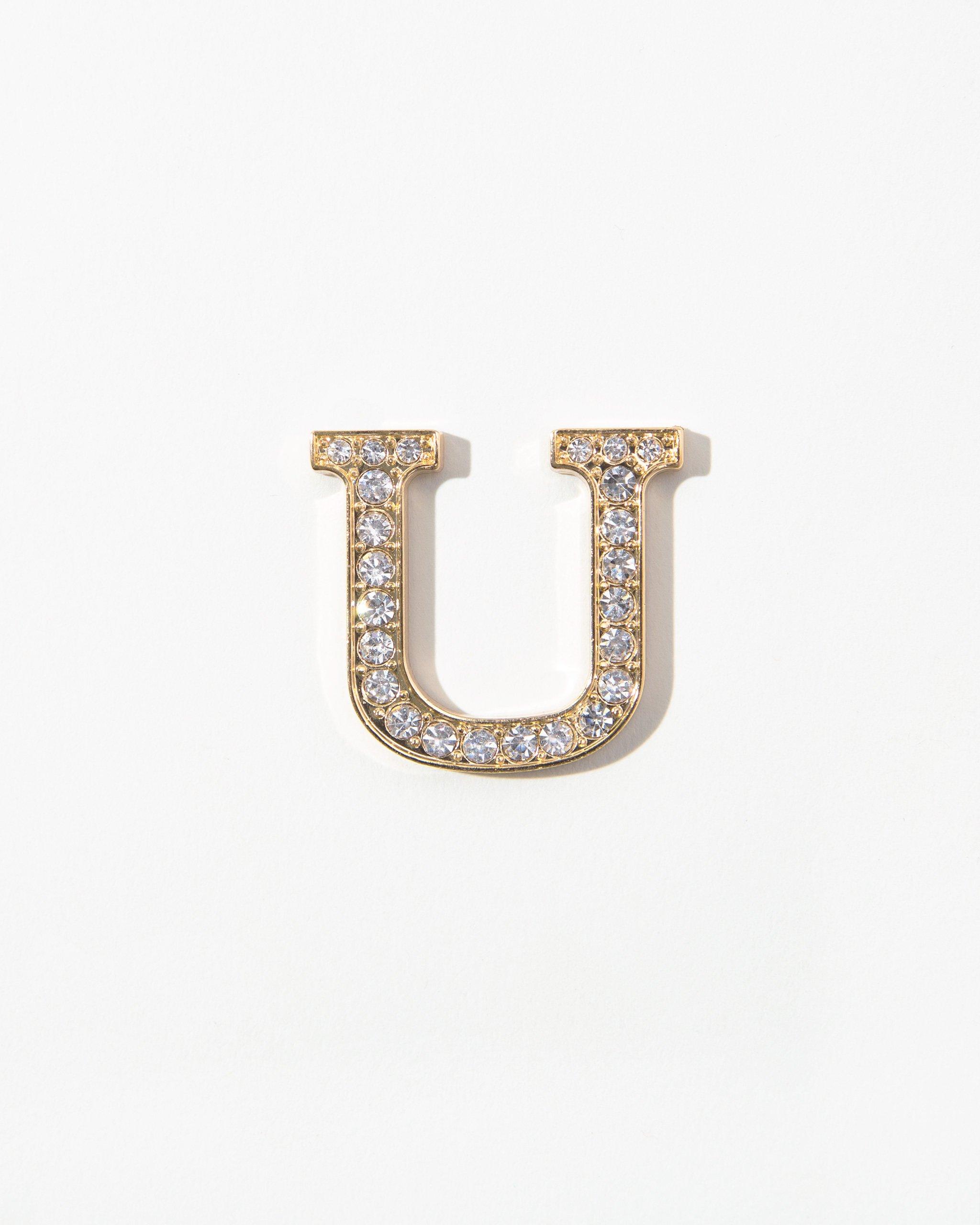 Accessories - Clear Crystal Embellished Metal Alphabet Sticker