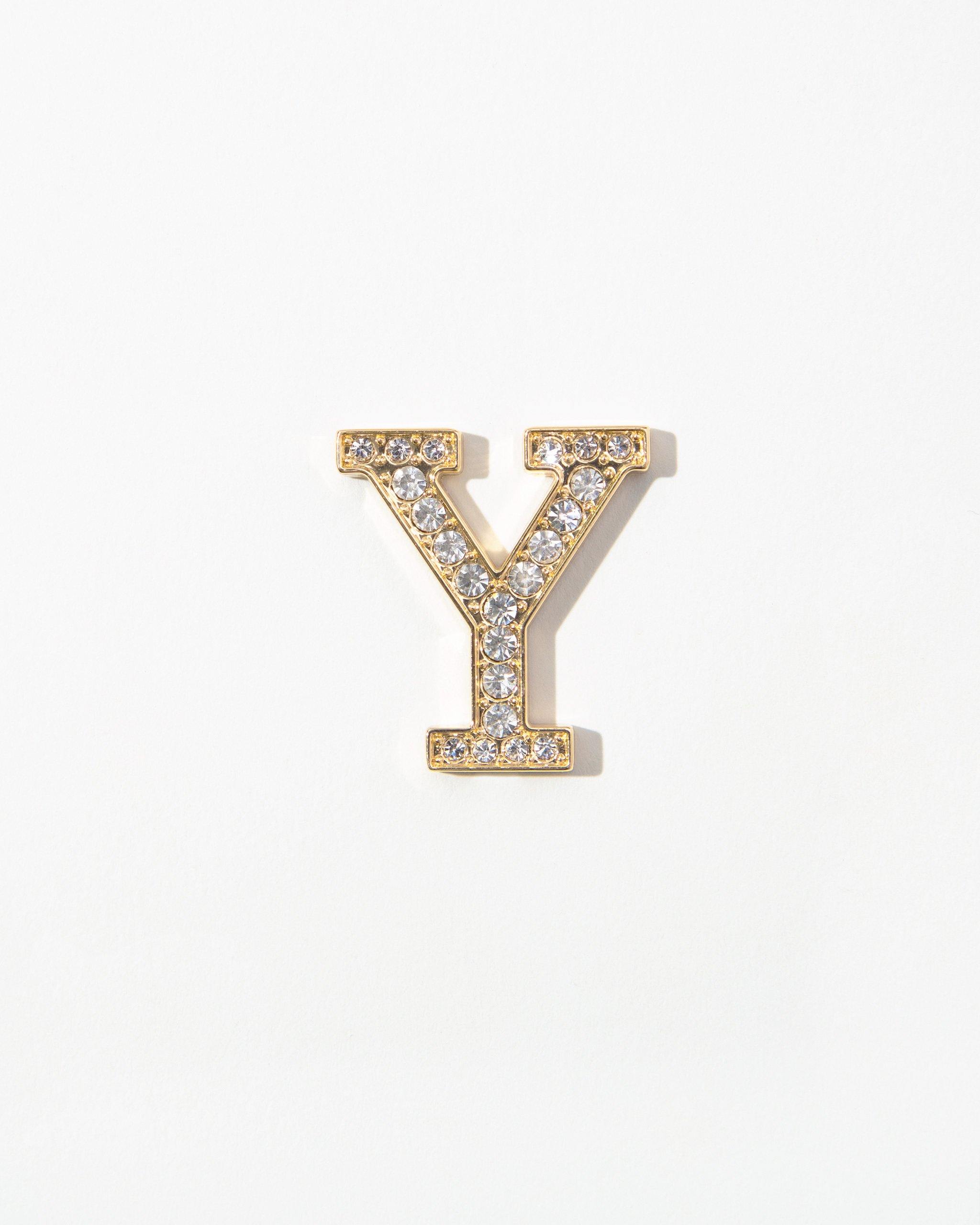 Accessories - Clear Crystal Embellished Metal Alphabet Sticker