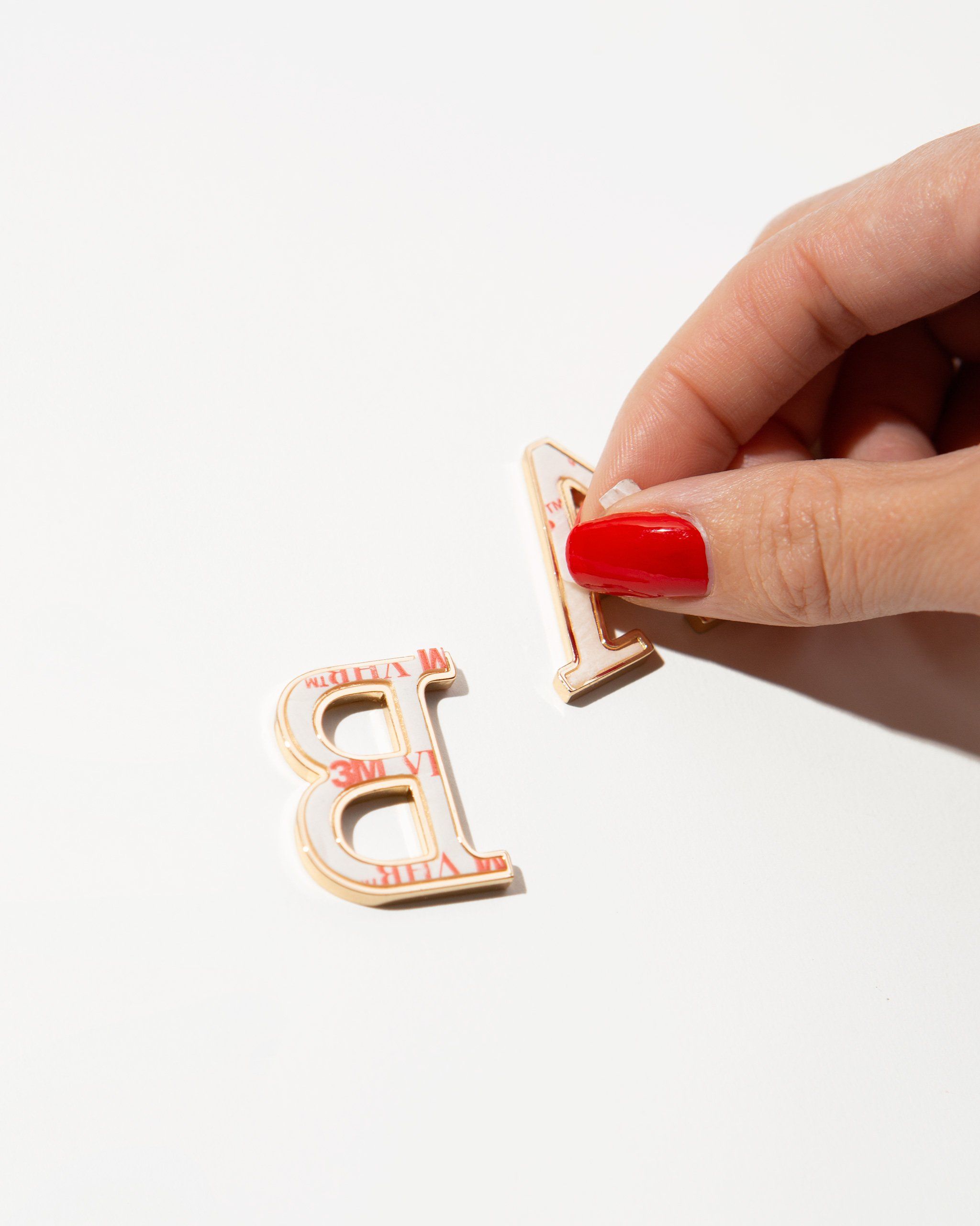 Accessories - Clear Crystal Embellished Metal Alphabet Sticker