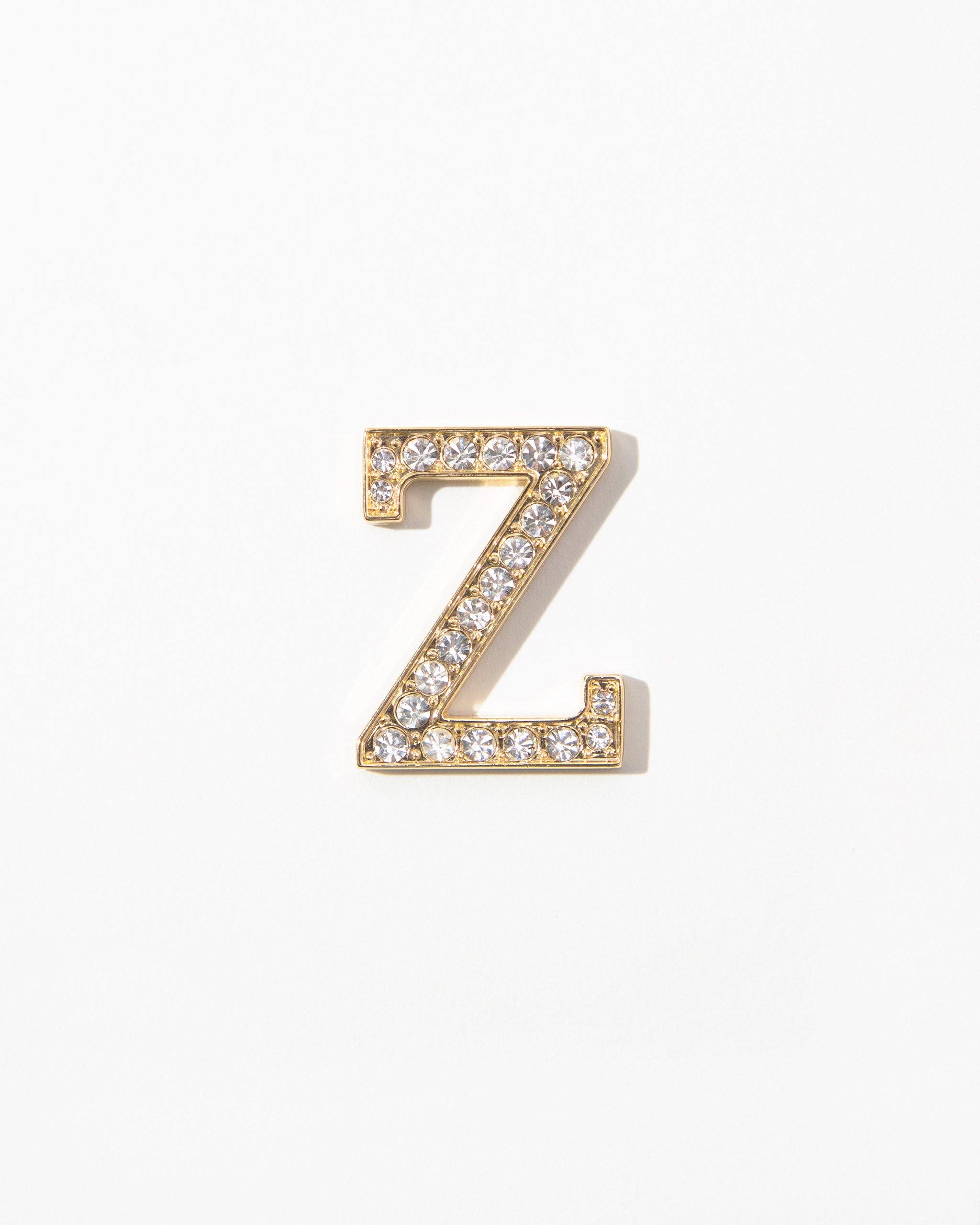 Accessories - Clear Crystal Embellished Metal Alphabet Sticker