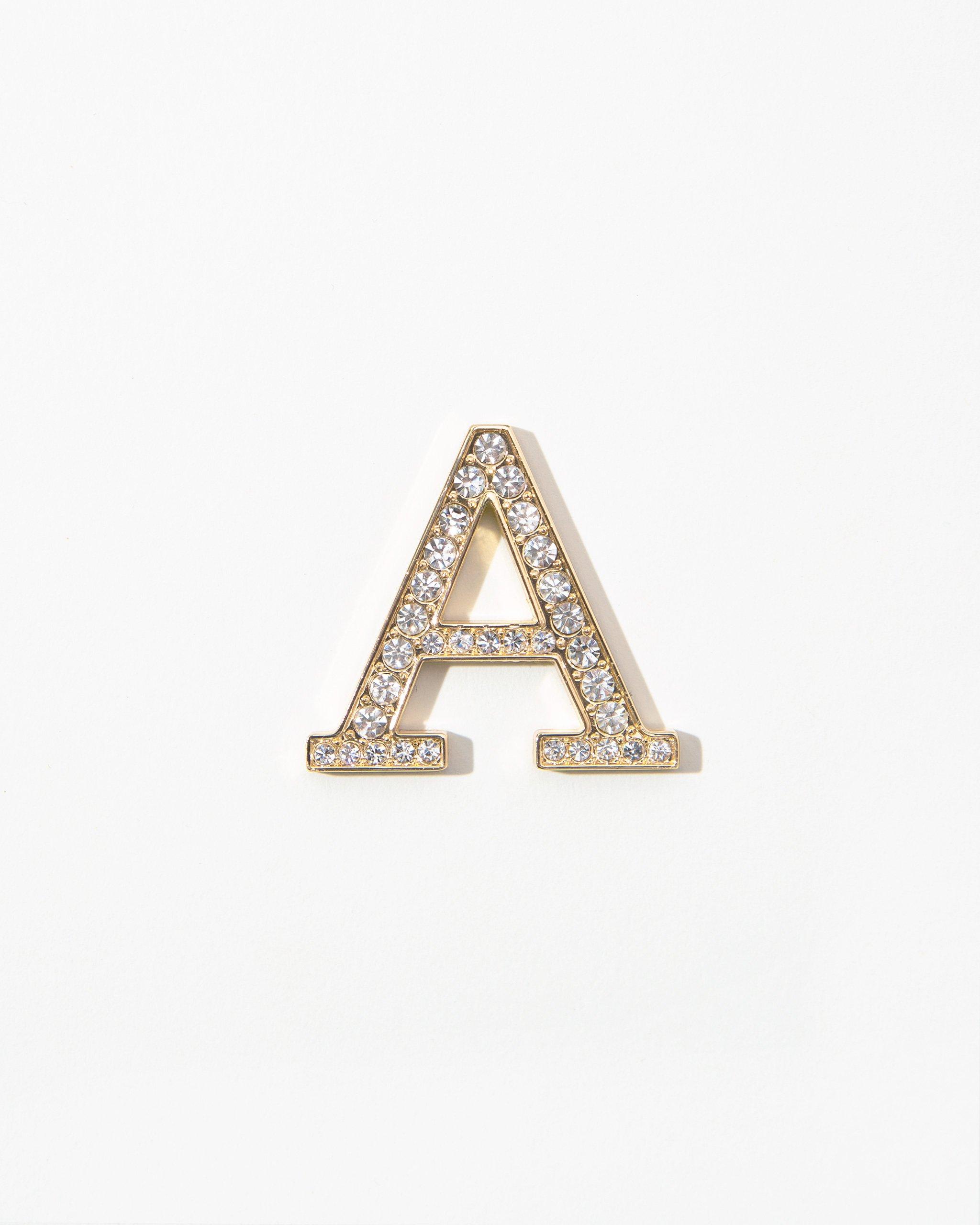 Accessories - Clear Crystal Embellished Metal Alphabet Sticker