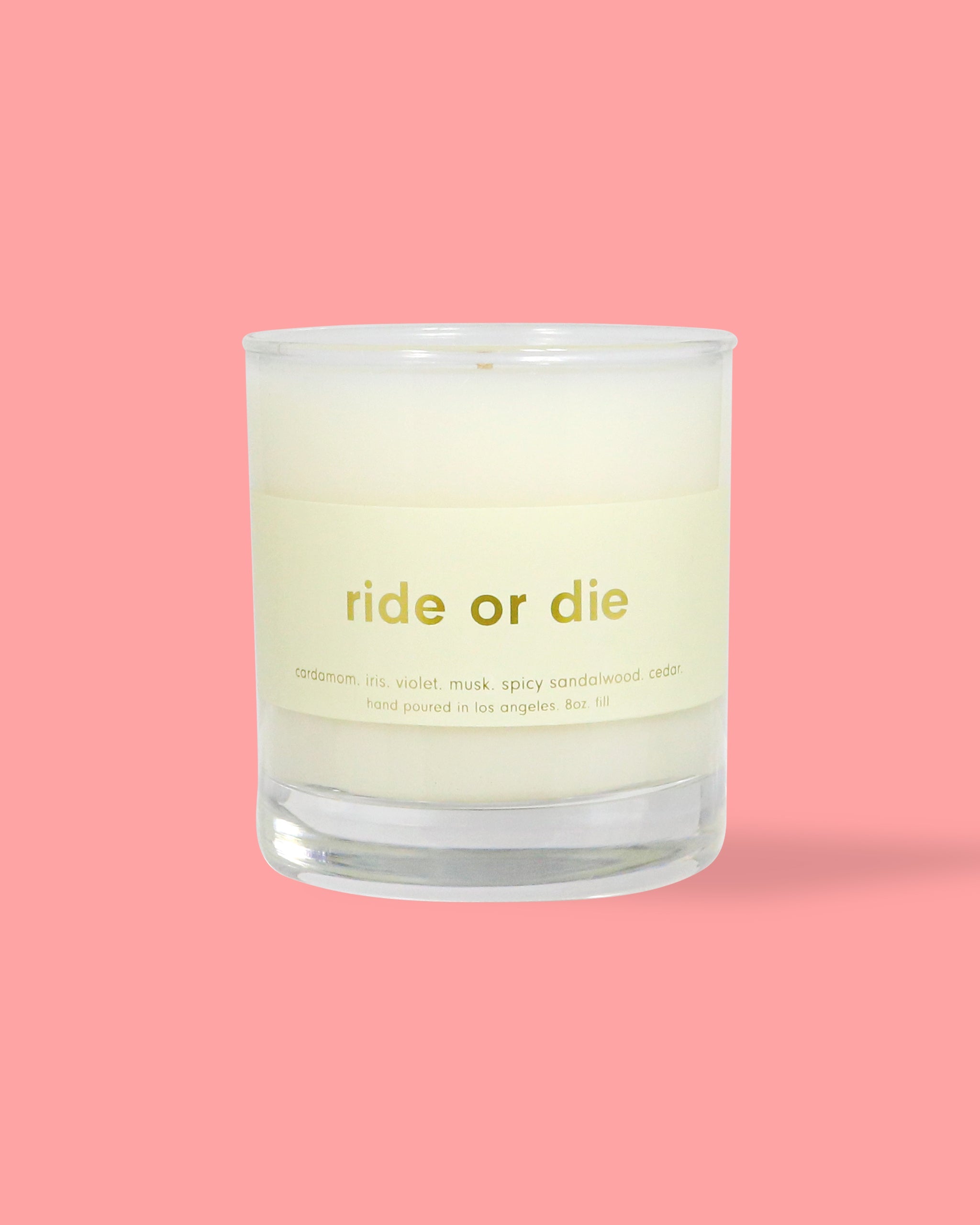 Accessories - Ride Or Die Candle - 8oz.