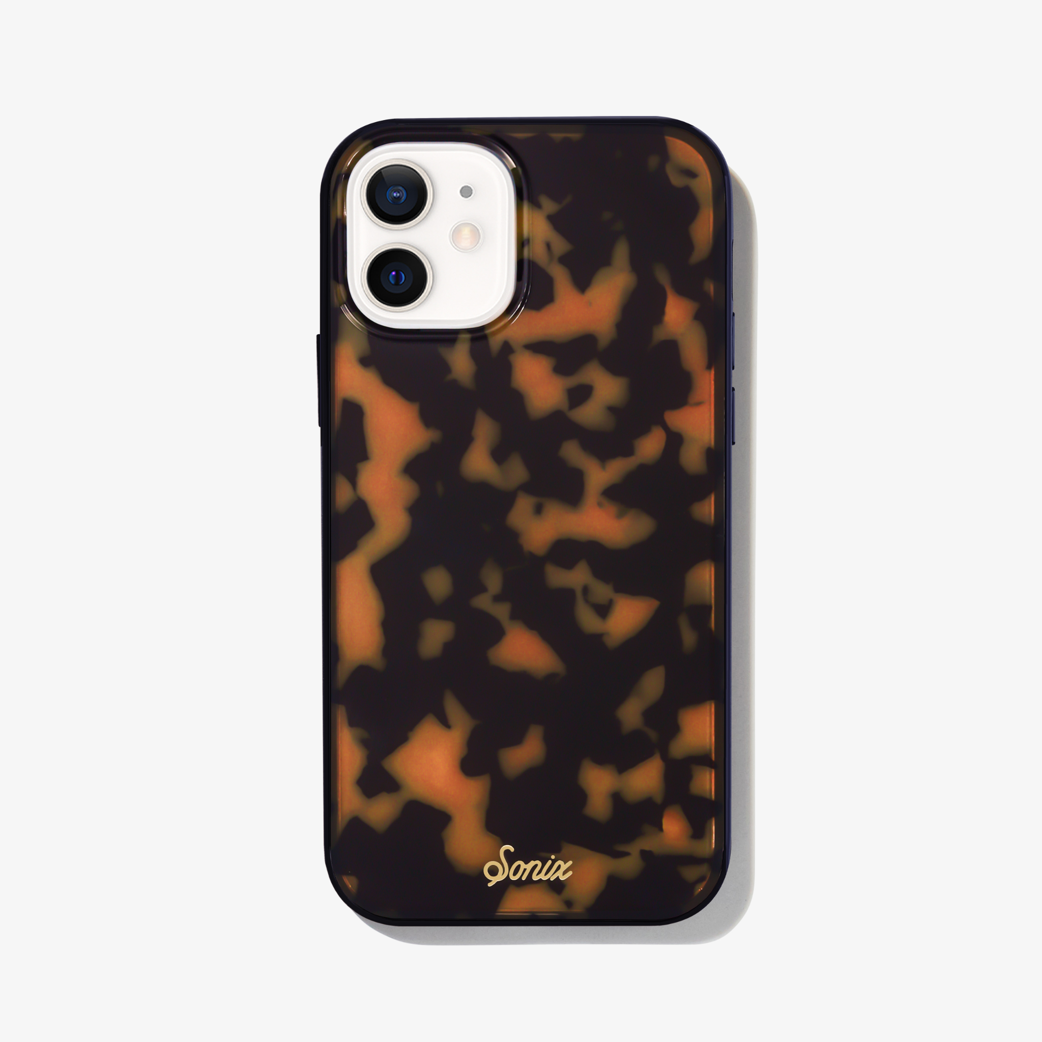 iphone 12 mini case original, classic brown tortoishell