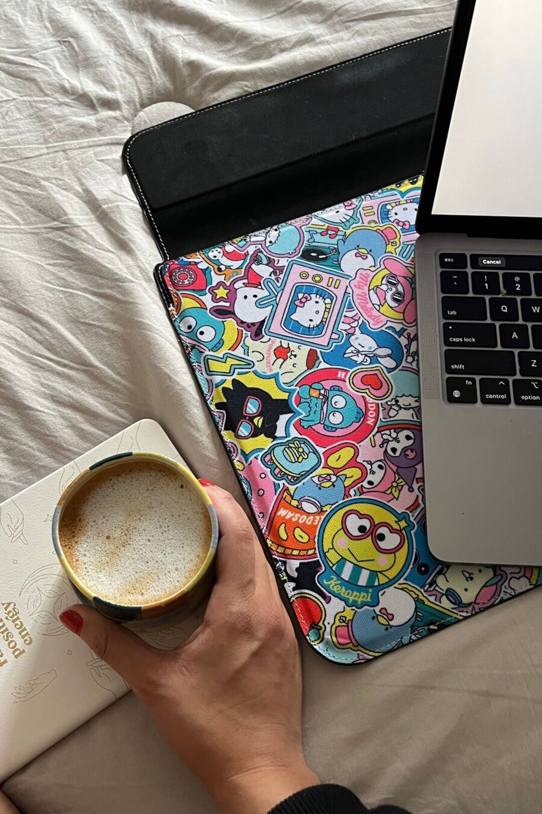 Foldable Laptop Sleeve - Hello Kitty® and Friends Stickers
