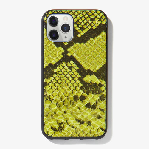 Neon Green Python iPhone Case